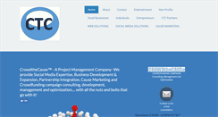 Desktop Screenshot of crowdthecause.com